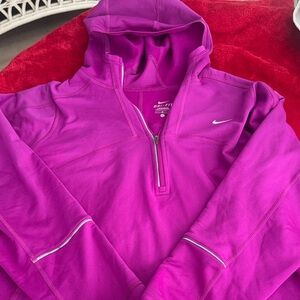 Nike Bright Magenta Dri-FIT Half-Zip Hoodie